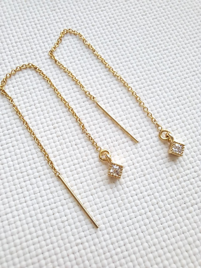 ALBA gold-filled - zirconium boucles d&#039;oreilles 