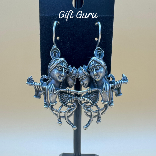 Oxidised Radha Krishna hangings 