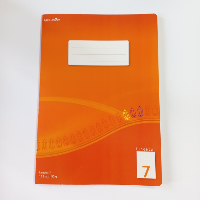 Schreibheft A4 Lineatur 7 Paperheart