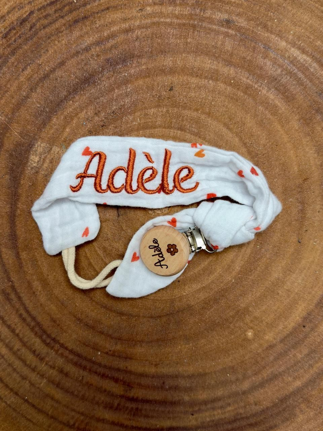 🍼 Attache-tétine personnalisée