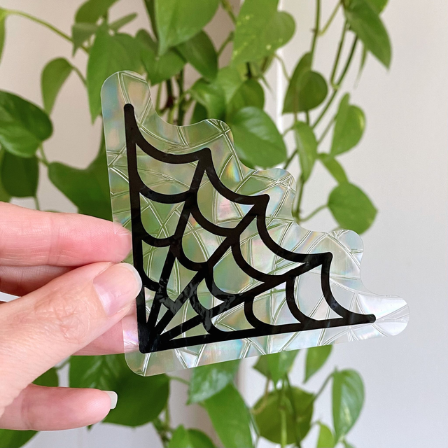 Attrape soleil sticker de fenêtre toile d’araignée 