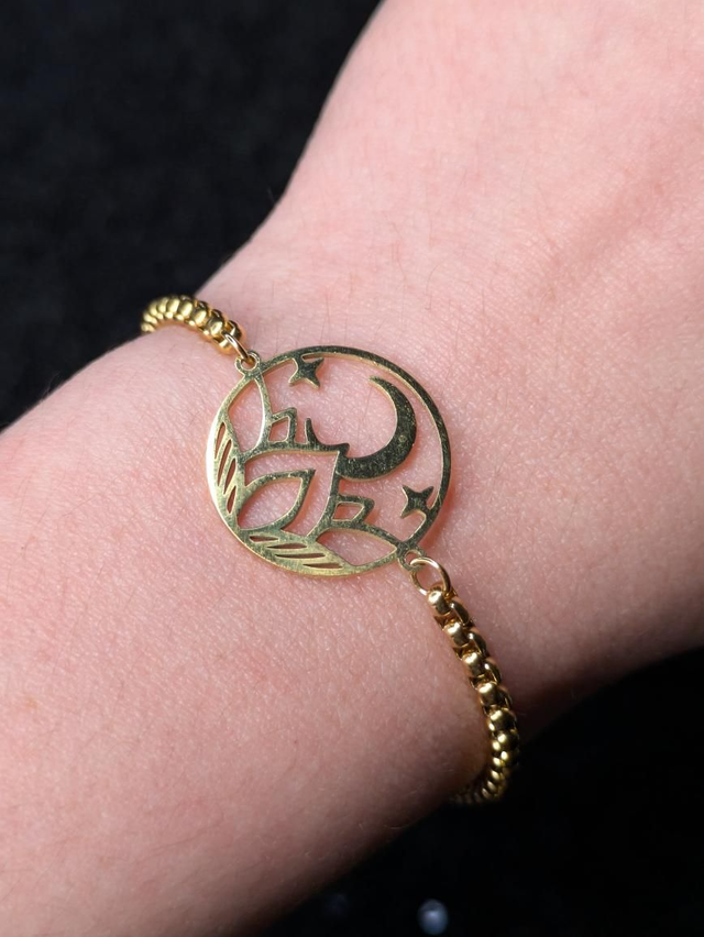 Bracelet lotus lune 