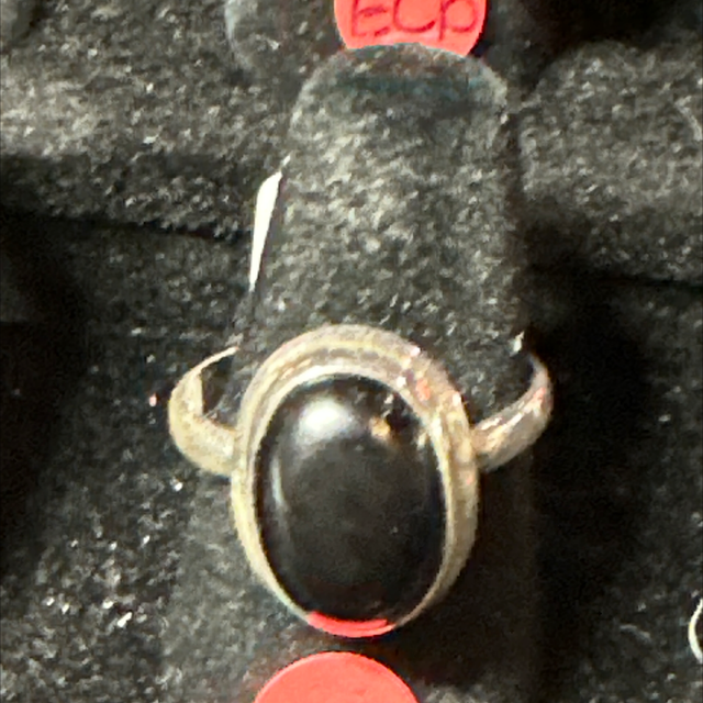 Black Oval Smokey Quartz 
