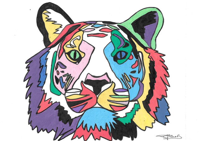 A4 print - The Tiger 