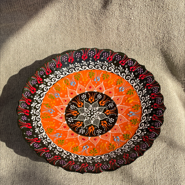 Handgemalter türkischer Teller/ Wanddeko