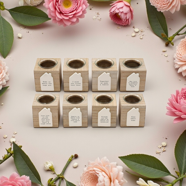 (Z) House Plaque Candle/Tea Light Holder