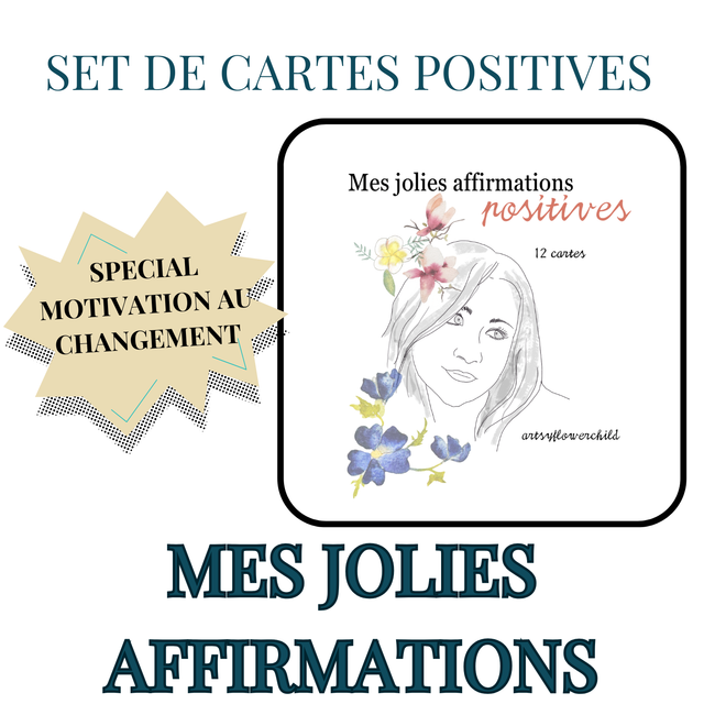 Set de cartes positives « Mes jolies affirmations positives »