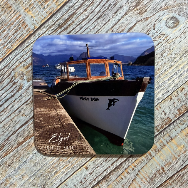 Misty Isle boat in Elgol drinks coaster 