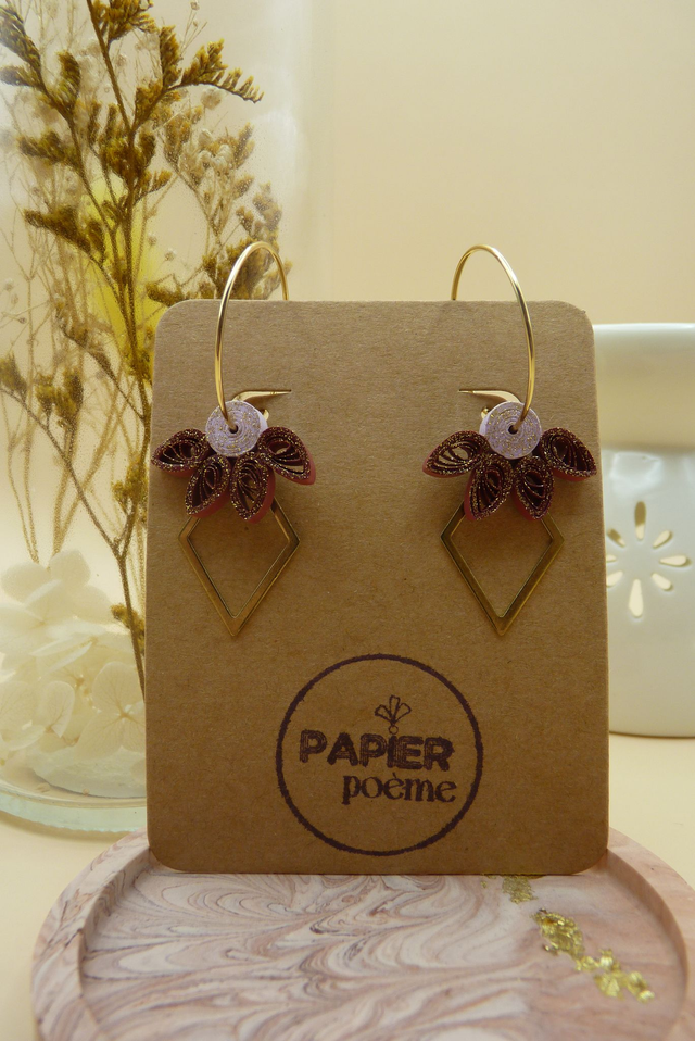 Modèle Apache - Bordeaux et mauve