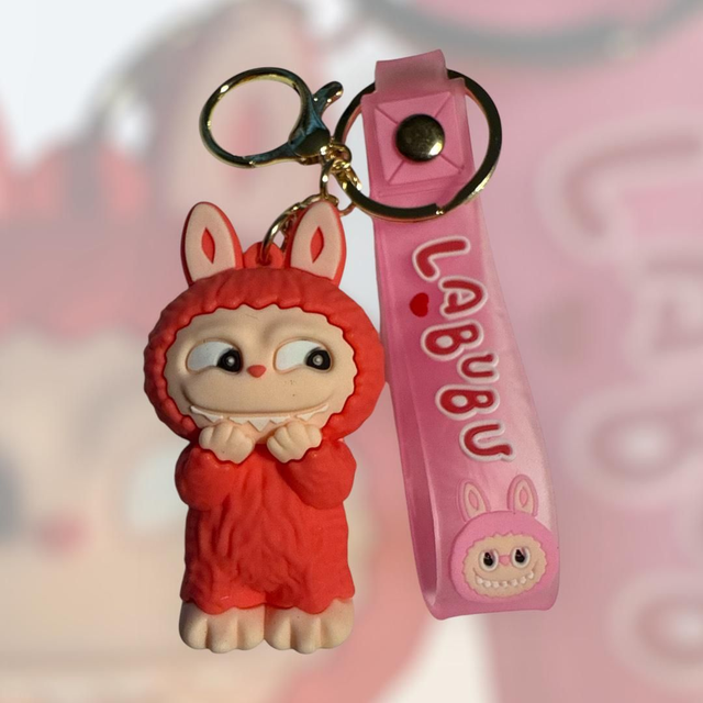 0666 - Labubu - roze-rood