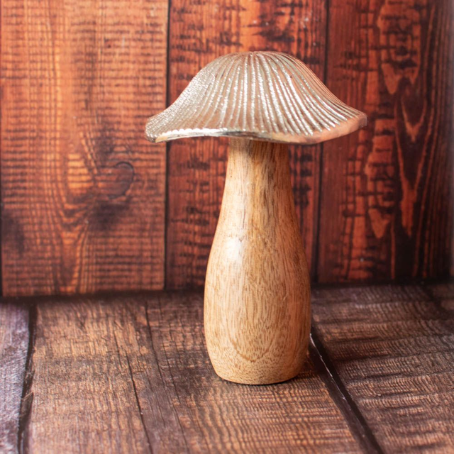 Metal capped mushroom