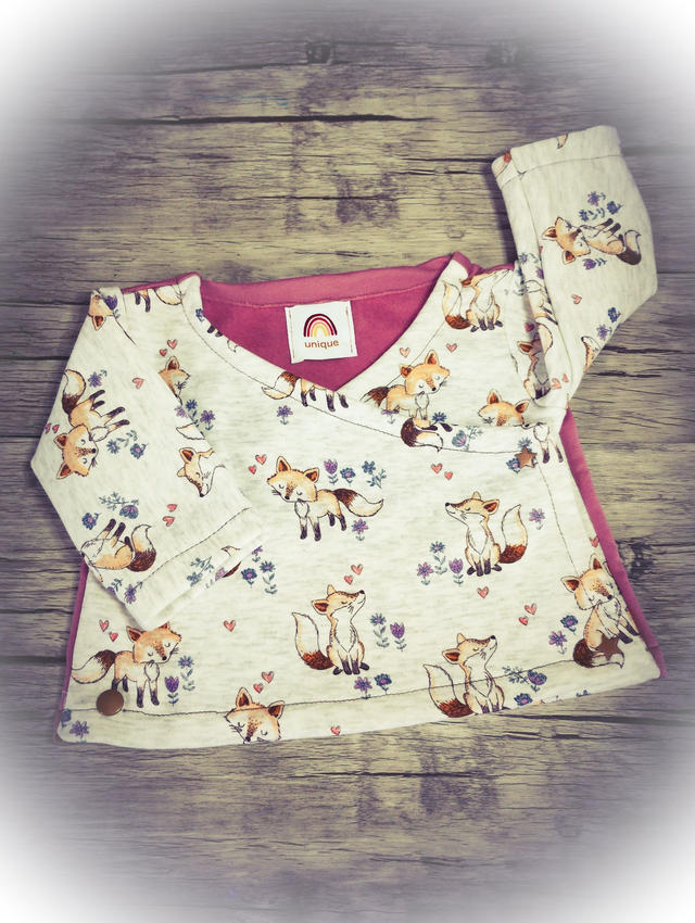 A*     3/6 MOIS   gilet cache coeur Jersey molleton tout doux