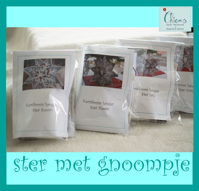 Ster Kersthanger met Gnoompje DIY pakketje