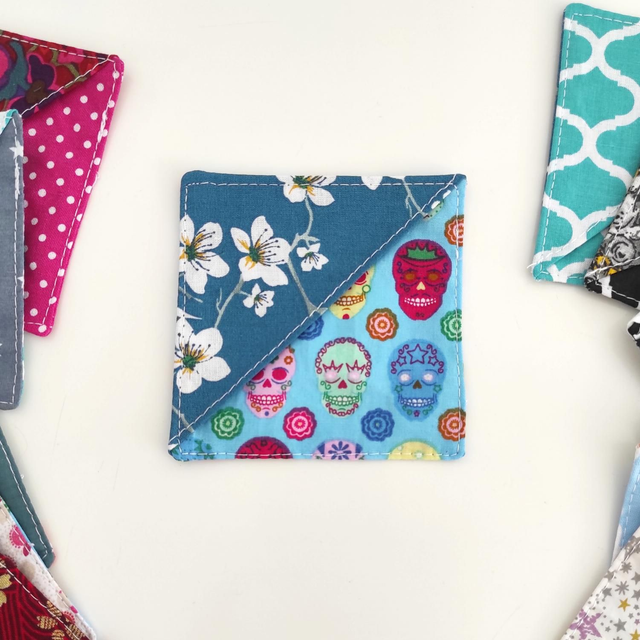 Marque page en coton - cerisier/mexique