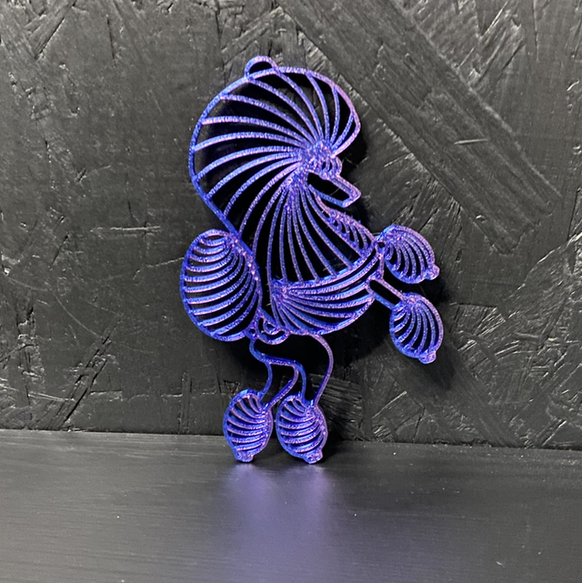 3D - Poodle Continental Neon City