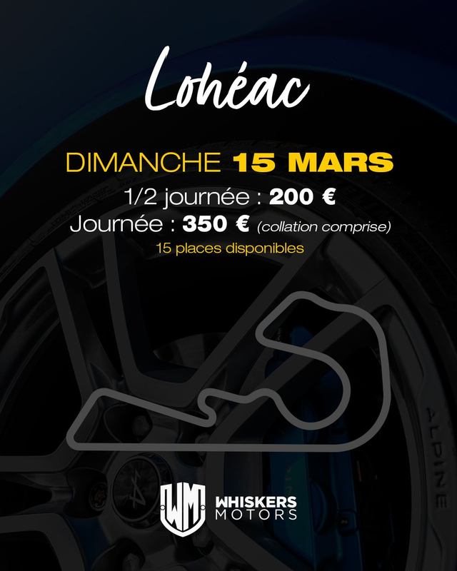 Trackday # 03 - CIRCUIT de LOHEAC - Dimanche 15 Mars 2026 - JOURNEE - 15 PLACES A SAISIR