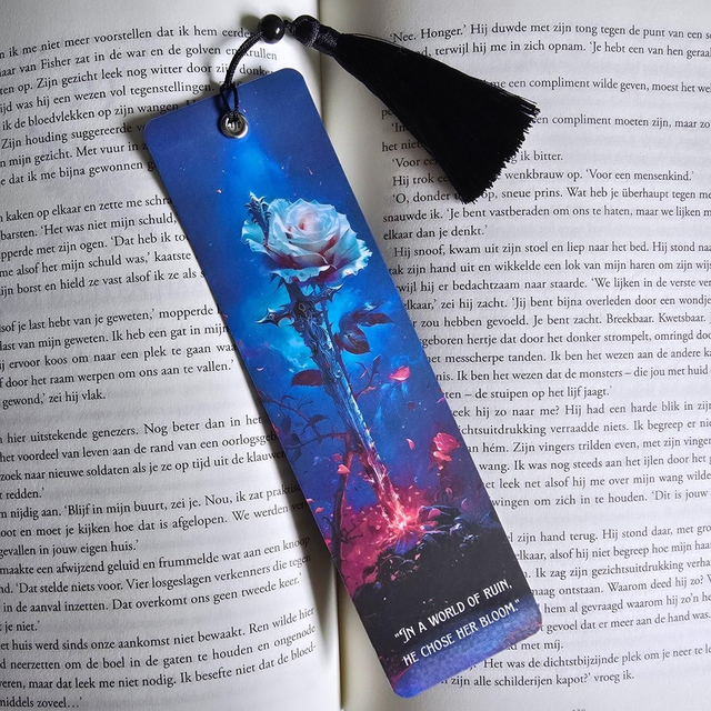 Romantasy Bookmark (Rose and Sword)