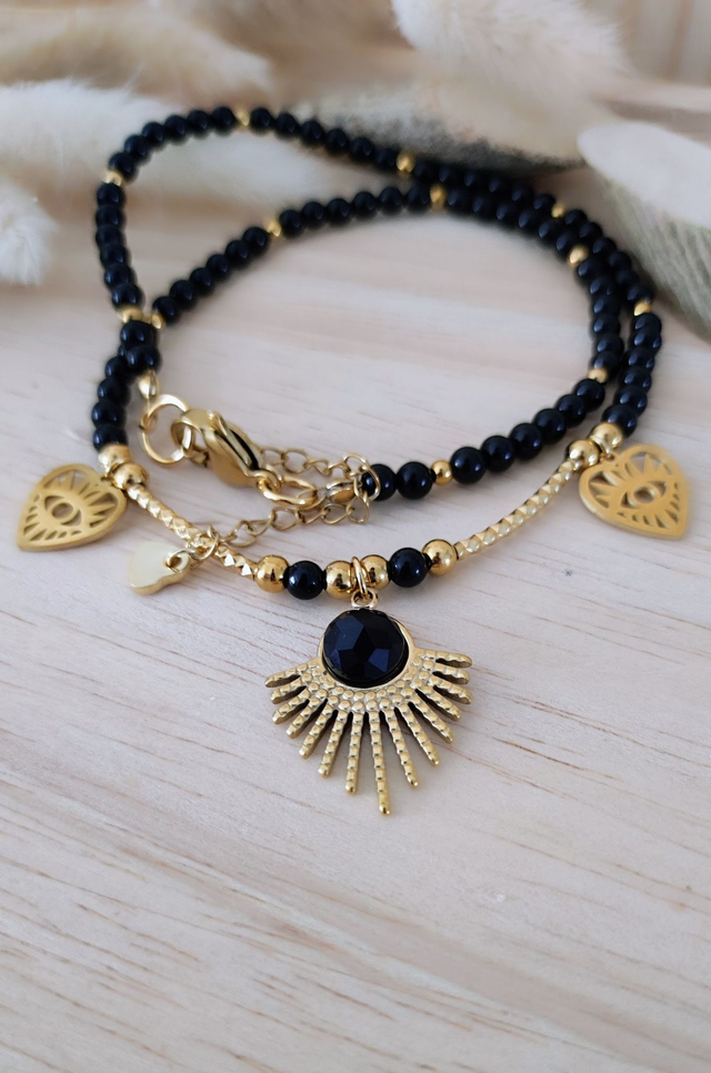 Collier "Protection" Onyx