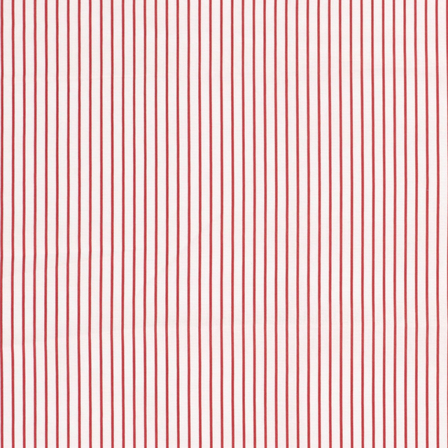 Popeline rayures rouges