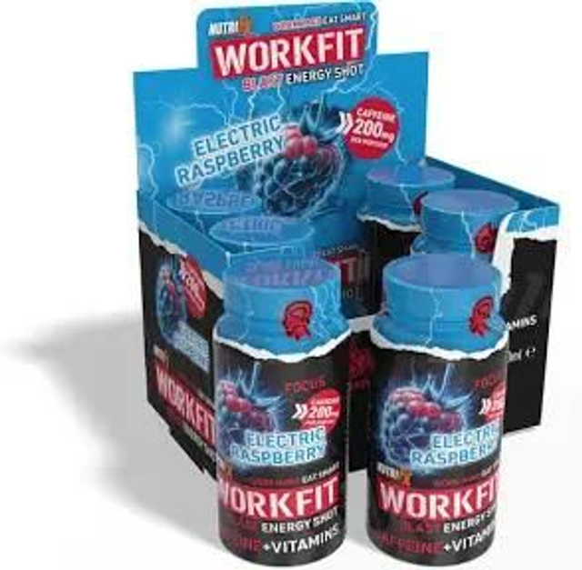 Nutri FX Workfit Energy Shot Electric Raspberry 60ml  X 2 