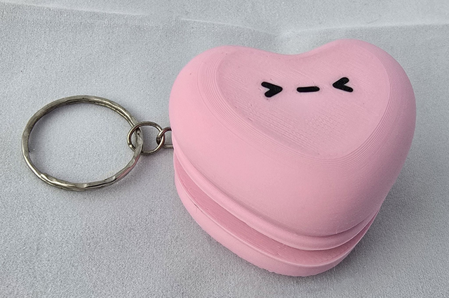Clicker macaron coeur 