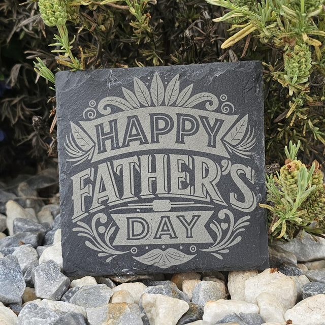 Happy Father’s Day Slate Coaster