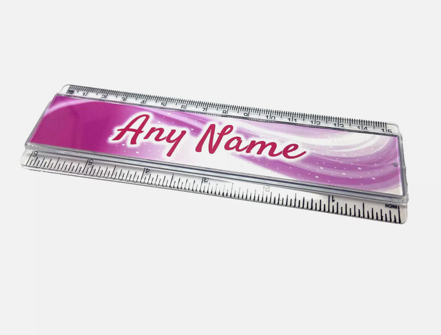Personalised Ruler - Any Name - Pink