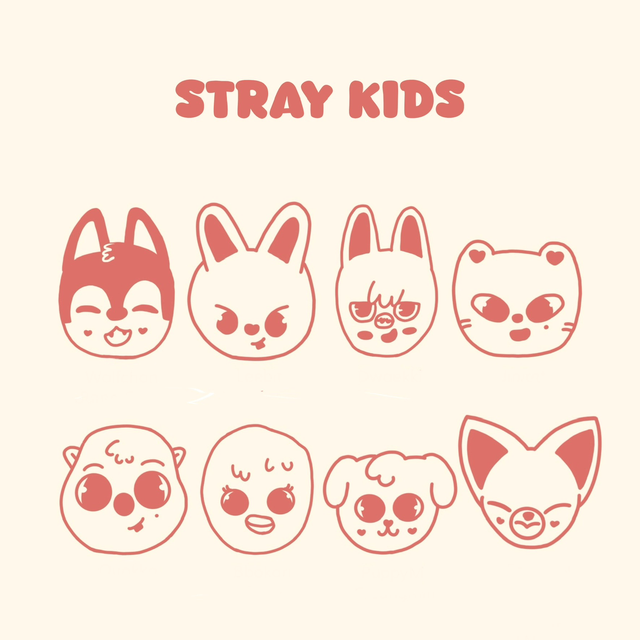 Stray Kids Print | Flat Color