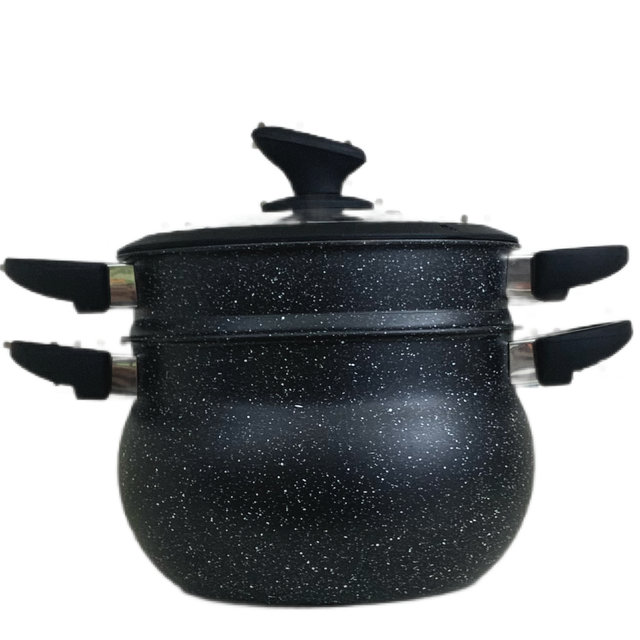 Couscousier 4L-BLACK STONE-Tout feu et INDUCTION 