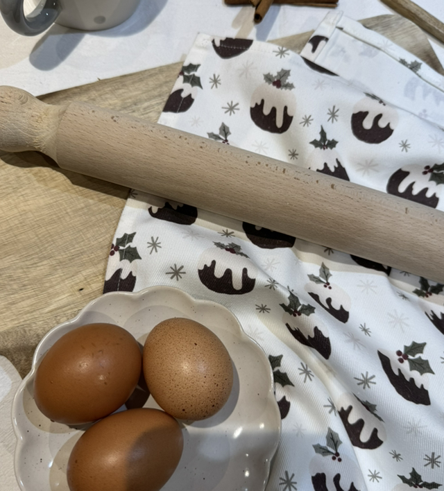 Christmas Puddings Tea Towel 