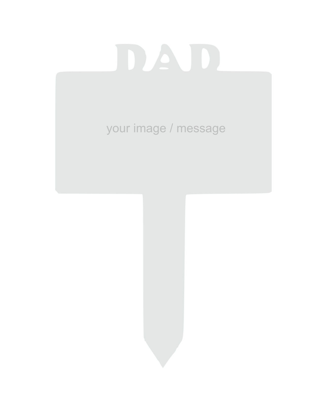 Acrylic Grave sign customised  (White)