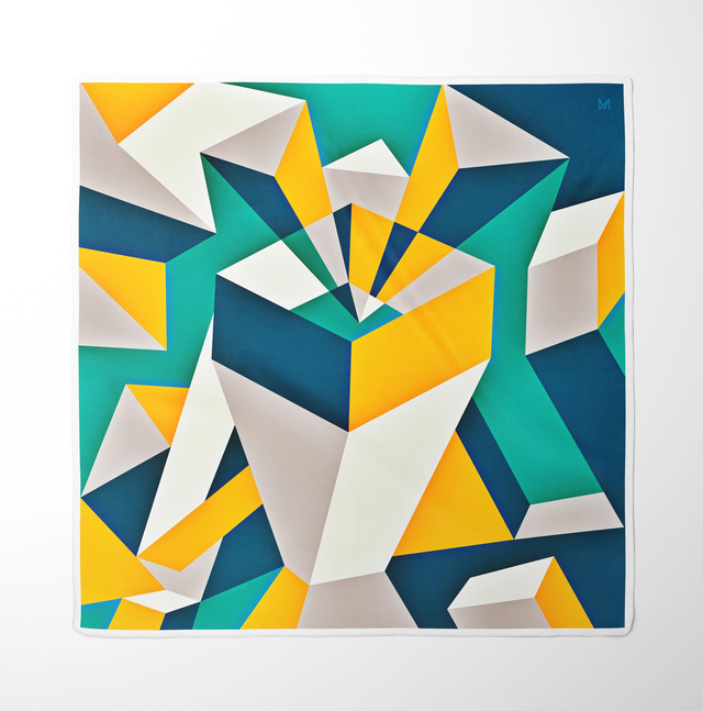 FOULARD IN SETA "PENSIERI" - ARTE IN SETA