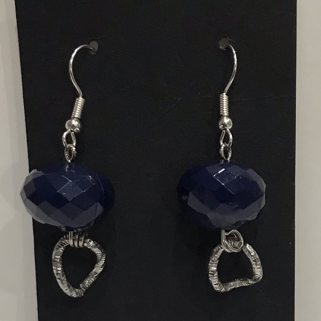 Blue/Silver Dangling Earrings- BSD5694