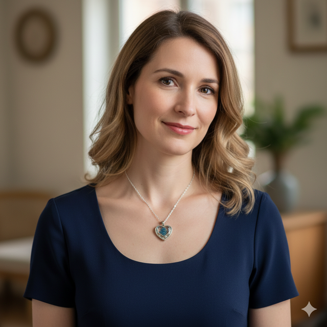 Collier Médaillon fleure séchée Artisanal