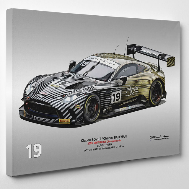 C250509 Aston Martin AMR Vantage GT3EVO British GT 25 Blackthorn #19  AJW 850_5578 Silverstone