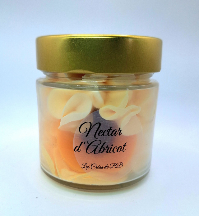 Nectar d'abricot-bougie gourmande en cire végétale