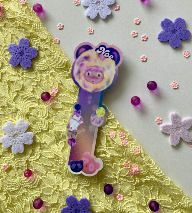 Marque-page « Rainbow Fluffy Friends » Noé 