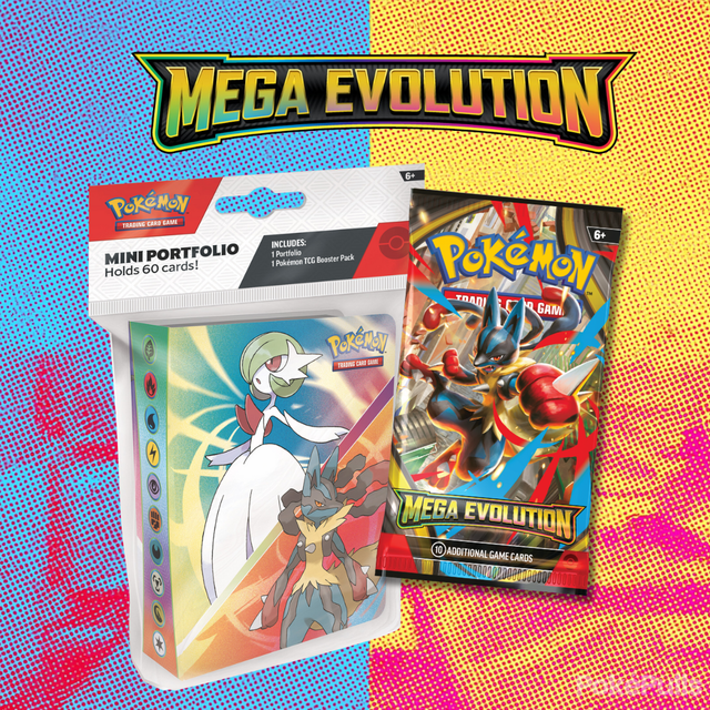 Pokémon TCG: Mega Evolution - Mini Portfolio + Boosteri (julkaisu 26.9.2025)