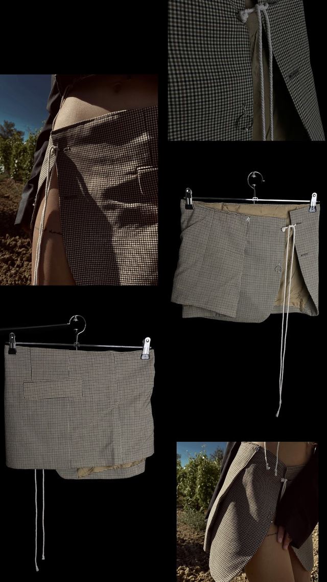 Jupe Upcycled - Jean(ne) XS