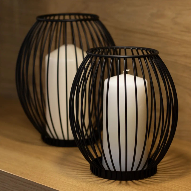 Cage Candle Holders - Set of 2 