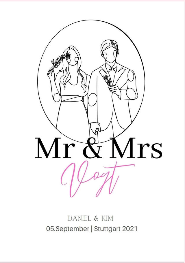 Mr. und Mrs. Poster personalisierbar