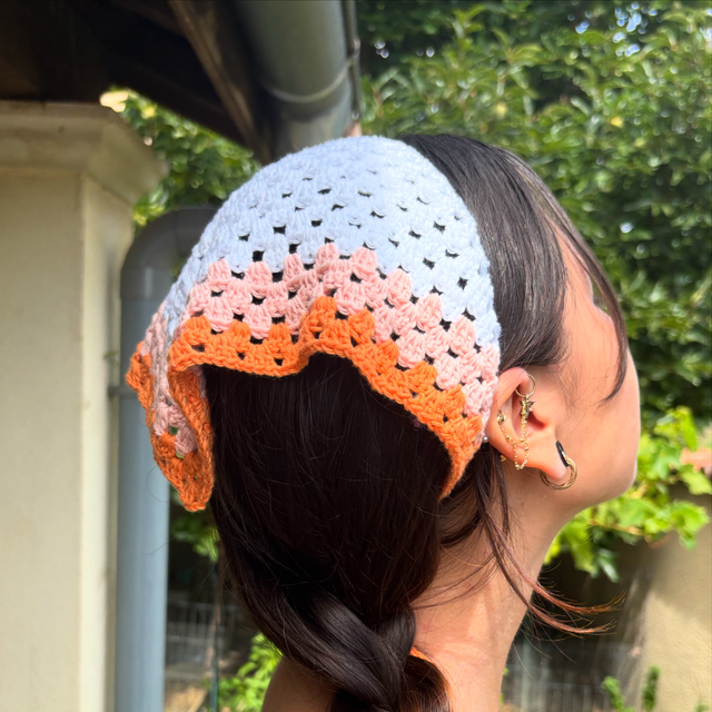 Bandana couleurs pêche