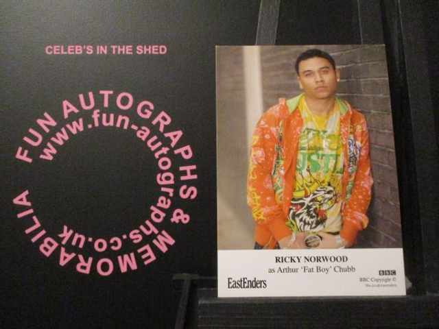 Ricky Norwood (Arthur 'Fat Boy' Chubb) Original EastEnders Cast Card