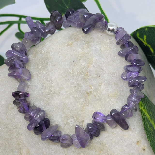 Bracelet "Améthyste" baroque BR-230