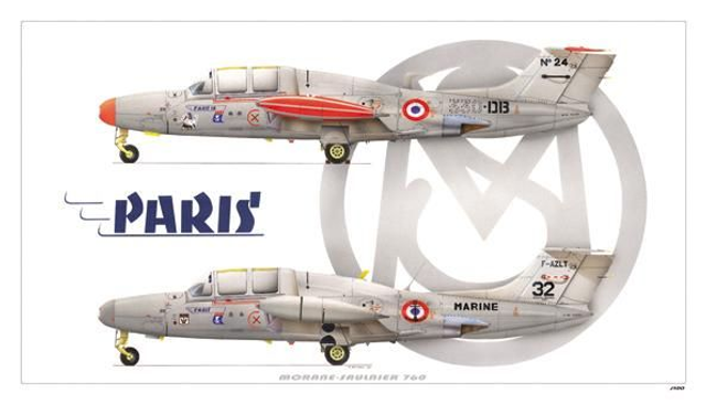 Tirage Papier TN01  "Morane Saulnier 760 Paris"