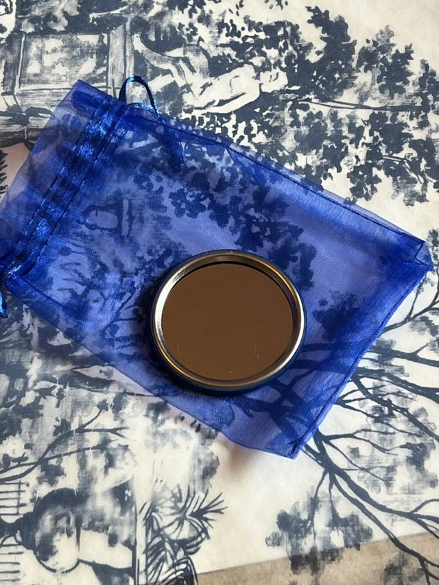 A PERSONNALISER - Miroir malicieux en cyanotype à personnaliser