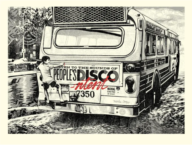 Shepard Fairey - People's Discontent - 550ex - 2021 - collaboration avec Martha Cooper