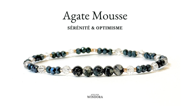 Bracelet | Agate Mousse - Éléments (A)
