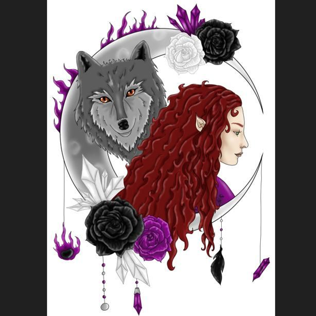 Print ou Carte Lune 1 - Álfur Sögur 