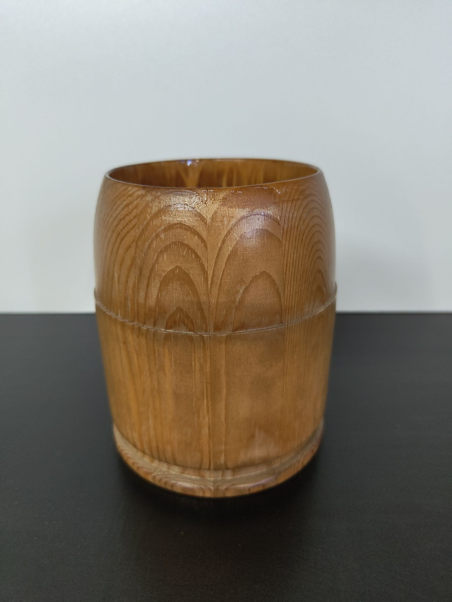 Bier-Bullet – Handgedrechselter Holzbecher 0,5 Liter